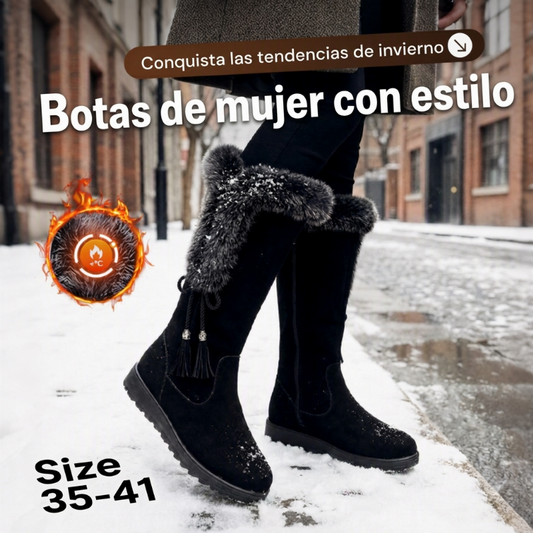 🎯 50% REBAJA 🎯 Botas de mujer de media caña – cálidas, antideslizantes y resistentes al desgaste