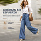 🔥 50% DE DESCUENTO + ENVÍO GRATIS 👖 Vaqueros Anchos de Cintura Alta para Mujer – Estilo Urbano, Cómodos y Elegantes ✨