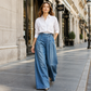 🔥 50% DE DESCUENTO + ENVÍO GRATIS 👖 Vaqueros Anchos de Cintura Alta para Mujer – Estilo Urbano, Cómodos y Elegantes ✨