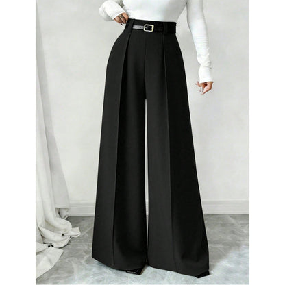 📢 50% DESCUENTO 📢 Pantalones anchos elegantes con drapeado para mujer