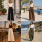 📢 50% DESCUENTO 📢 Pantalones anchos elegantes con drapeado para mujer