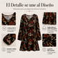 ⏰ OFERTA HOY ⏰ Vestido elegante para mujer con estampado de hoja de arce
