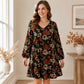 ⏰ OFERTA HOY ⏰ Vestido elegante para mujer con estampado de hoja de arce
