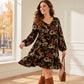 ⏰ OFERTA HOY ⏰ Vestido elegante para mujer con estampado de hoja de arce
