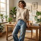 🔥 50% OFF + 🚚 ENVÍO GRATIS 👖 Jeans Casual de Corte Recto y Holgado para Mujer – Cómodos, Modernos y Versátiles ✨