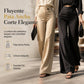 🍂RENUEVA CLOSET🍂Pantalones de satén de talle alto y pierna ancha – elegantes y con cintura asimétrica