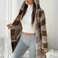🔥 50% OFF + 🚚 ENVÍO GRATIS 🧥 Chaqueta de Cuadros con Cremallera y Capucha para Mujer – Cálida, Casual y Elegante ✨