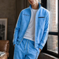 🔥 Superventas 🏆 | Envío GRATIS 🚚 |  Conjunto para hombre: chaqueta con cremallera completa y pantalones con estampado geométrico