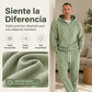 🔥 🚚 50% OFF + ENVÍO GRATIS 🧥👖 Conjunto Casual para Hombre de Sudadera con Capucha y Media Cremallera + Pantalón de Pierna Ancha – Cómodo, Moderno y Versátil ✨