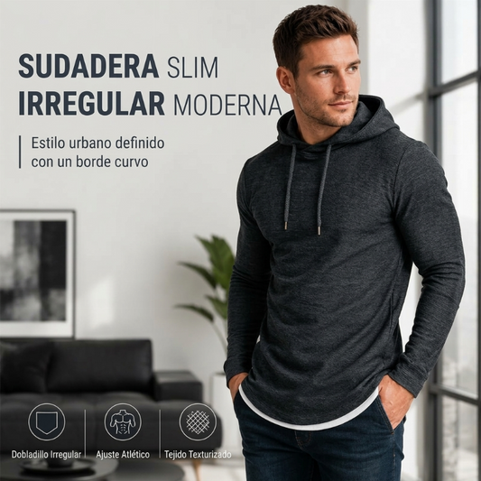 🔥 50% DTO!  💎 Camiseta de manga larga para hombre – corte entallado y moderno