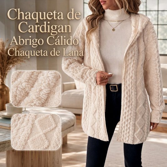🔥 50% OFF + ENVÍO GRATIS 🧸🧥 Chaqueta Casual con Capucha y Forro de Felpa para Mujer – Cálida, Suave y Súper Acogedora ❄️✨