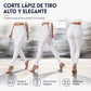 Pantalones de vestir ajustados de talle alto para mujer