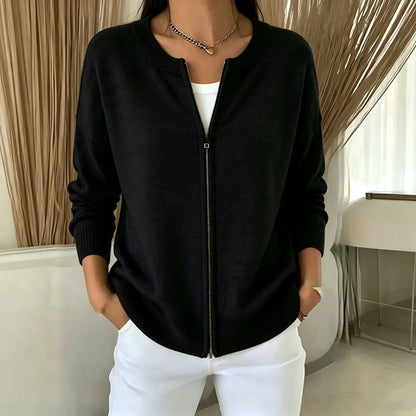 🚚50% OFF + ENVÍO GRATIS🚚 Chaqueta de punto con cremallera casual para mujer