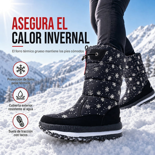 ❄️ 50% DTO + ENVÍO GRATIS 🚚 Botas altas de nieve para mujer – impermeables, antideslizantes, forro de pelo grueso y suela gruesa👢✨
