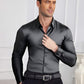 🔥 ¡50% OFF POR TIEMPO LIMITADO! 👔✨ Camisa Elegante de Manga Larga con Solapa y Botones para Hombre – Clásica, Sofisticada y Versátil