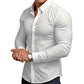 🔥 ¡50% OFF POR TIEMPO LIMITADO! 👔✨ Camisa Elegante de Manga Larga con Solapa y Botones para Hombre – Clásica, Sofisticada y Versátil