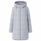 🔥 50% DTO + ENVÍO GRATIS 🧥 Abrigo acolchado largo con capucha – entallado, con bolsillos y color sólido para invierno