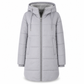 🔥 50% DTO + ENVÍO GRATIS 🧥 Abrigo acolchado largo con capucha – entallado, con bolsillos y color sólido para invierno