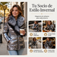 🔥 50% DTO + ENVÍO GRATIS 🚚 Chaqueta acolchada para mujer – cuello de piel sintética, cálida y elegante