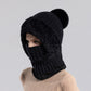 🔥 50% DTO 🧣 Gorro de punto 3 en 1 para mujer – con bufanda y máscara, ideal para invierno