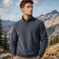 🔥 50% DTO 🧥 Suéter de hombre con cuello alto y medio cierre – moderno y cómodo