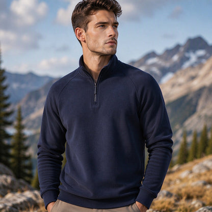 🔥 50% DTO 🧥 Suéter de hombre con cuello alto y medio cierre – moderno y cómodo