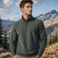 🔥 50% DTO 🧥 Suéter de hombre con cuello alto y medio cierre – moderno y cómodo