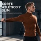 Camiseta de hombre de cuello alto ajustada