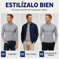 Camiseta de hombre de cuello alto ajustada