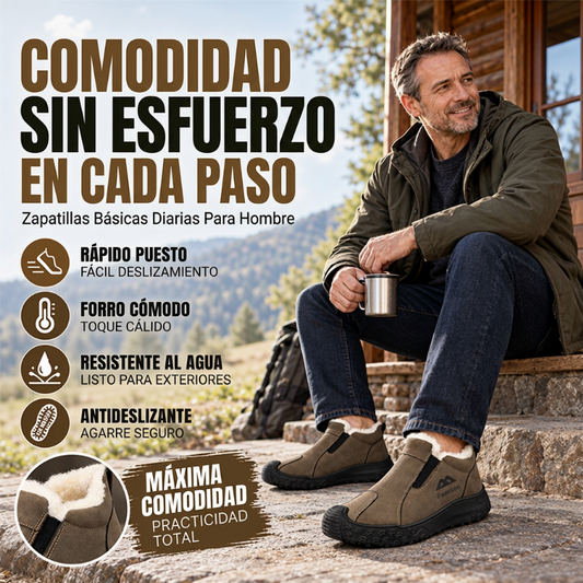 Zapatos de Senderismo de Forro de Peluche para Hombres de Invierno