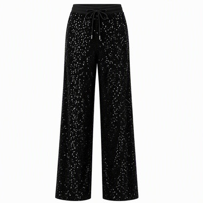 ⏰¡SOLO HOY! 50% DE DESCUENTO⏰ Pantalones de pierna ancha de lentejuelas brillantes para mujer