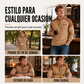Sudadera de punto gofrado con cuello alto para hombre