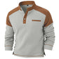 Sudadera de punto gofrado con cuello alto para hombre