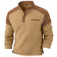 Sudadera de punto gofrado con cuello alto para hombre