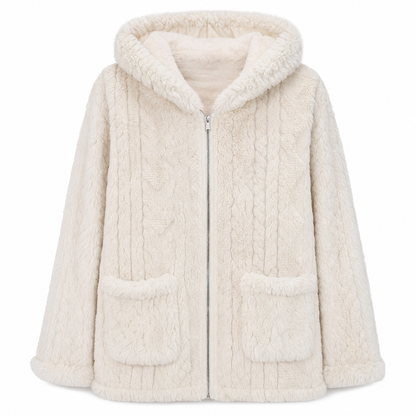 📦 ¡Enviamos más de 500 paquetes al día! Cárdigan Casual de Peluche Sólido para Mujer