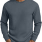 Sudadera de manga larga y cuello redondo para hombre, de corte ajustado y estilo casual