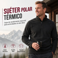 Sudadera cálida de forro polar para hombre con cuello alto