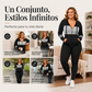 Conjunto de dos piezas para mujer: sudadera con capucha y pantalones