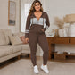 Conjunto de dos piezas para mujer: sudadera con capucha y pantalones