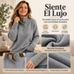 Jersey de punto casual para mujer con cuello alto