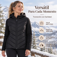 🔥 50% OFF + 🚚ENVÍO GRATIS🔥 Chaqueta Acolchada con Parches y Capucha para Mujer