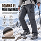 Pantalones cargo de invierno para hombre con forro de peluche