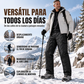Pantalones cargo de invierno para hombre con forro de peluche