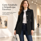 🔥 50% OFF + Envío Gratis🔥 Abrigo femenino elegante de cuadros de media longitud, versátil para otoño e invierno