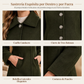 🔥 50% OFF + Envío Gratis🔥 Abrigo femenino elegante de cuadros de media longitud, versátil para otoño e invierno