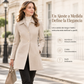 🔥 50% OFF + Envío Gratis🔥 Abrigo femenino elegante de cuadros de media longitud, versátil para otoño e invierno