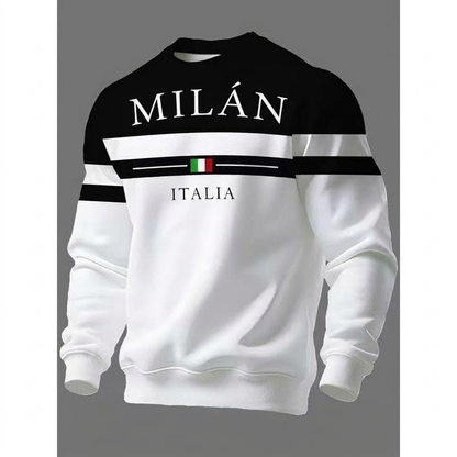 Sudaderas con estampado Milano Italia para hombre