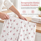 Conjunto de pijama estampado para mujer, camiseta de manga corta y pantalón de pierna completa, ropa de salón cómoda y elástica