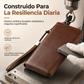 Cartera de mano con cremallera para hombre de Men Long, gran capacidad y multifunción con tarjetero