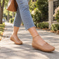 Zapatos planos de mujer transpirables sin cordones